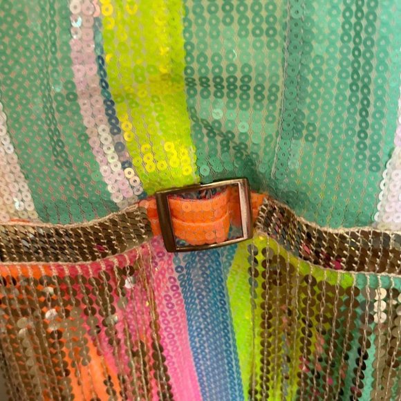 RAINBOW FRINGE SEQUIN DRESS - Picture 8 of 10